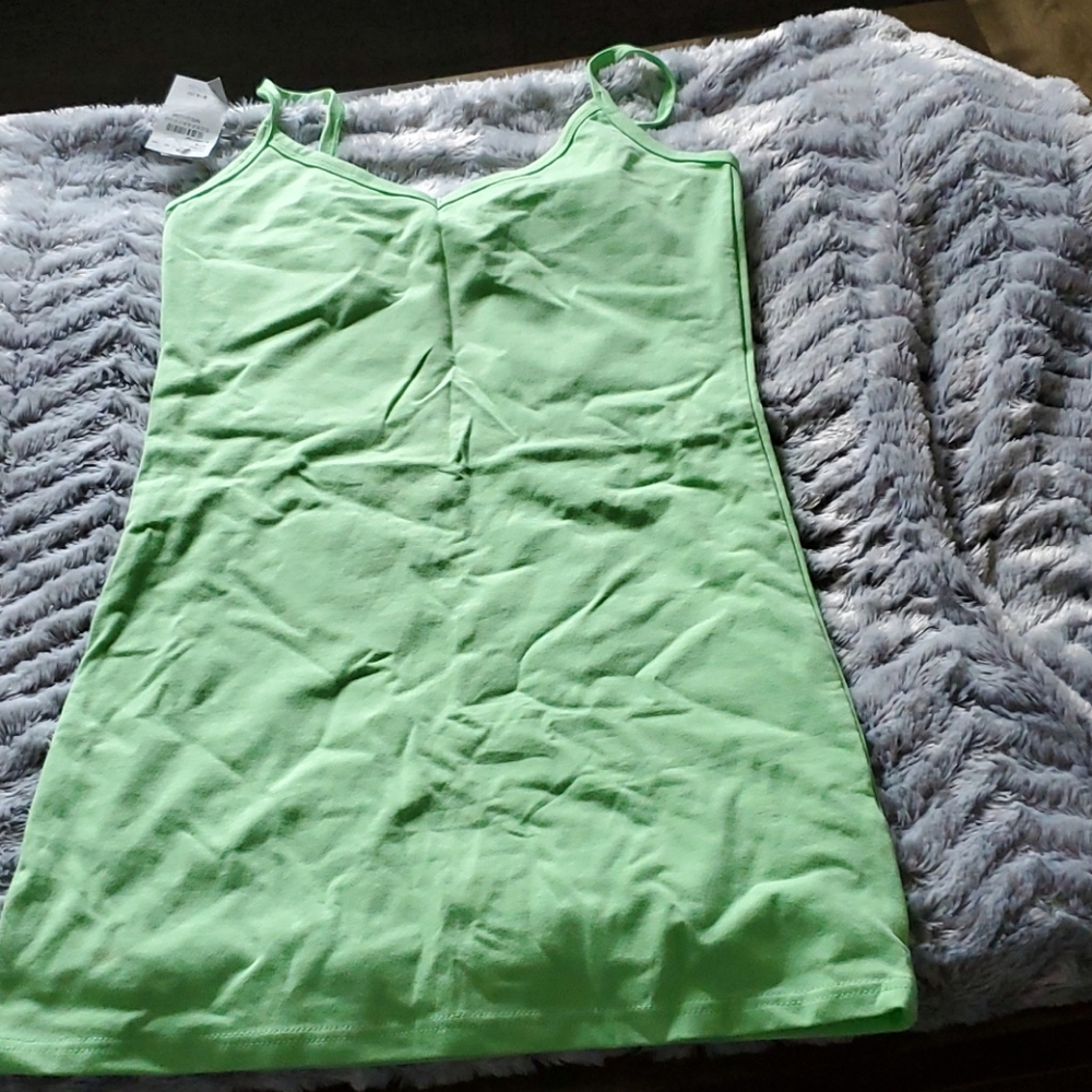 NWT lime green tank